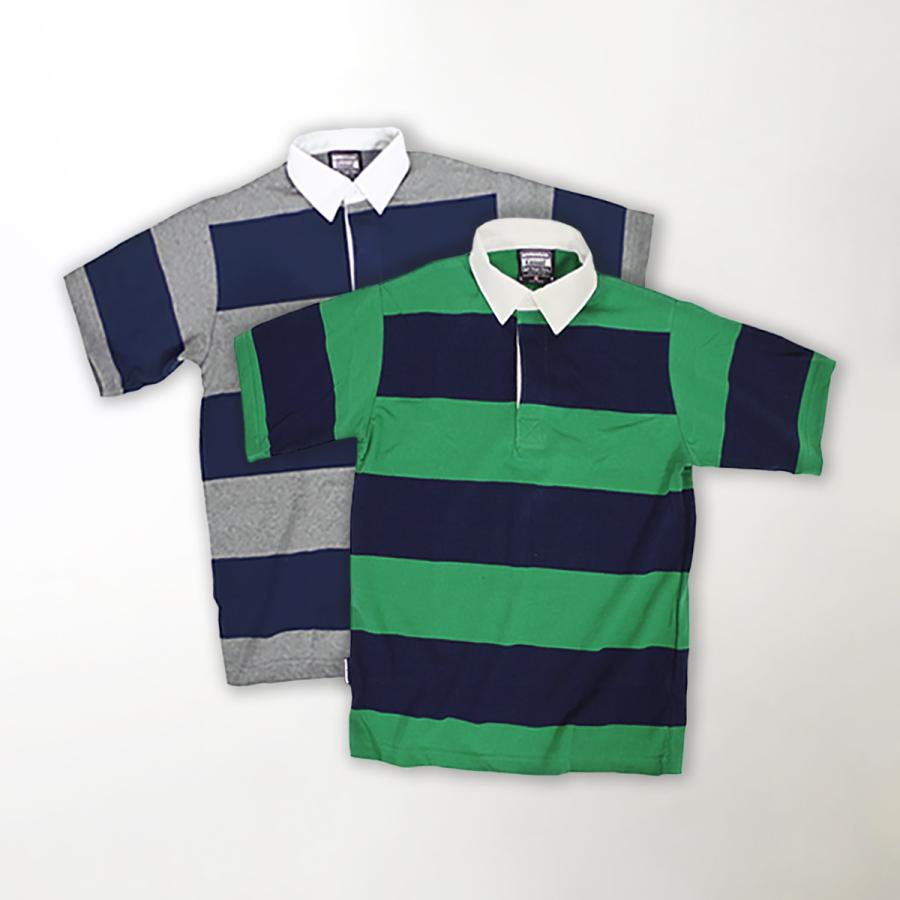 Barbarian（バーバリアン） 当店別注 カジュアル 半袖 ラグビーシャツ