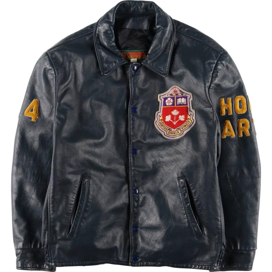 古着 80~90年代 EXPORT LEATHER GARMENTS LTD 襟付き オールレザー