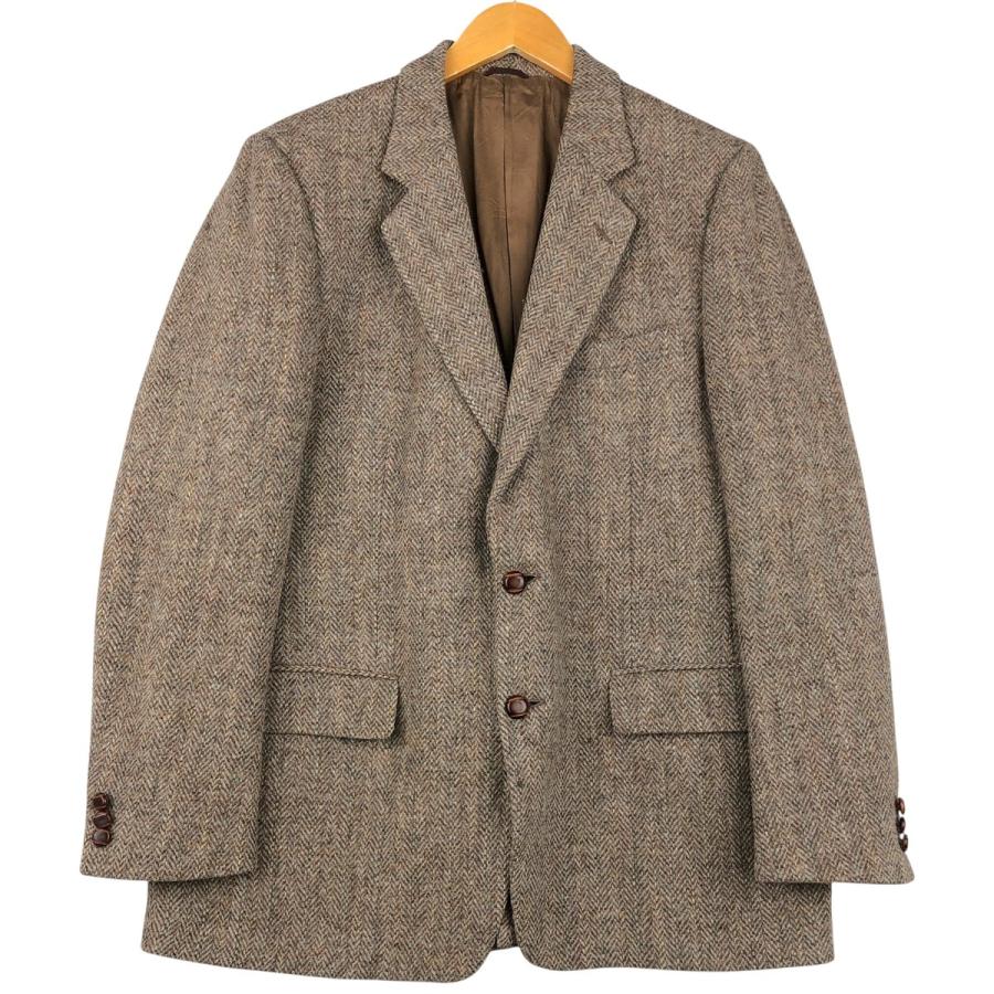 古着 EATON Harris Tweed ハリスツイード ヘリンボーン ウール