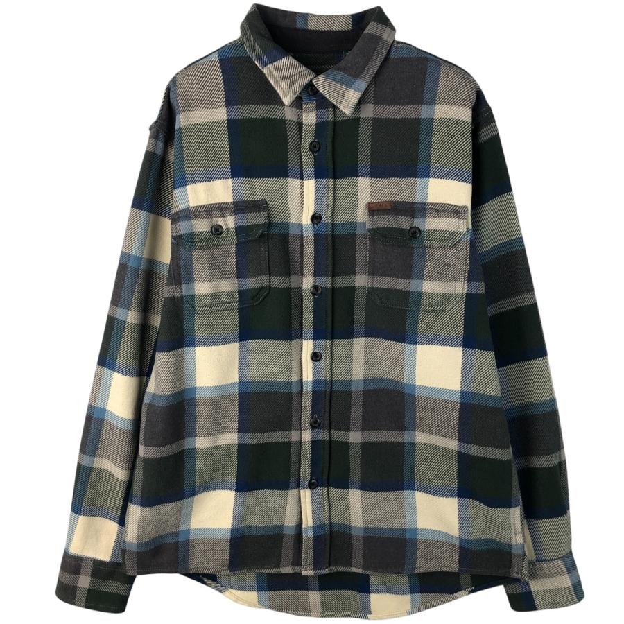 古着 オービス ORVIS 長袖 ヘビーネルチェックシャツ メンズM相当