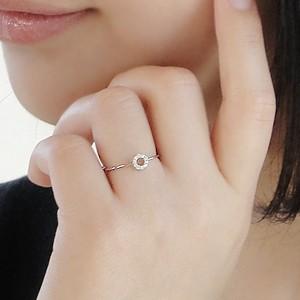 K18 WG ゴールド 指輪 リング ダイヤモンド ダイヤ サークル ドーナツ