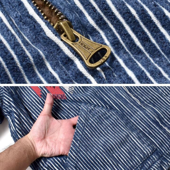 HOUSTON（ヒューストン） インディゴ コーデュロイ 刺繍ジャケット