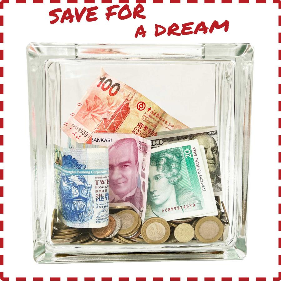 ONYX JAPAN ガラス ブロック バンク スクエア 透明 中が見える