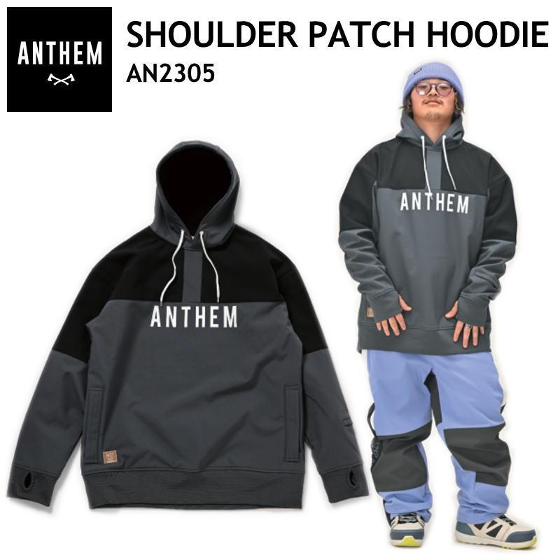 ○ 23-24 ANTHEM SHOULDER PATCH HOODIE STEEL GRAY AN2305 アンセム