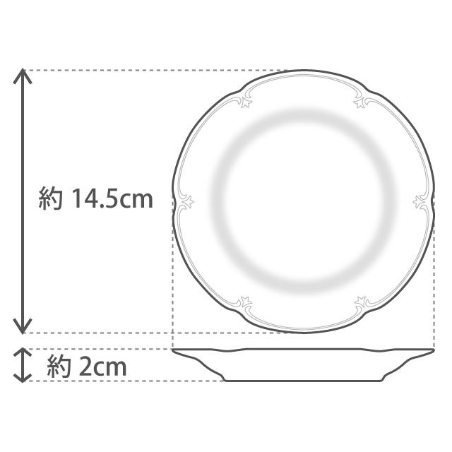 大倉陶園 【大倉陶園直営店】 ＜直営店限定＞ゴールドライン 14cmプチ