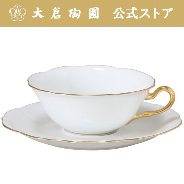 大倉陶園 【大倉陶園直営店】 ゴールドライン フレーバーティーカップ