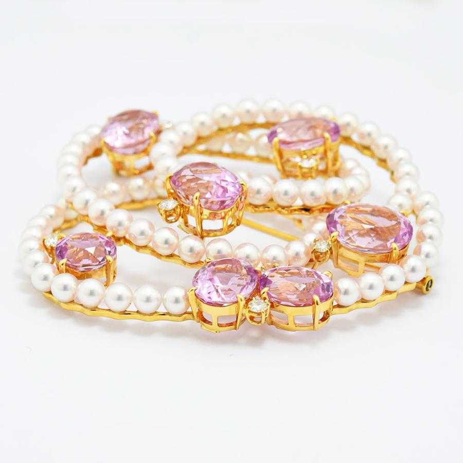 TASAKI（タサキ） ブローチ 田崎 クンツァイト 47.22 ダイヤモンド