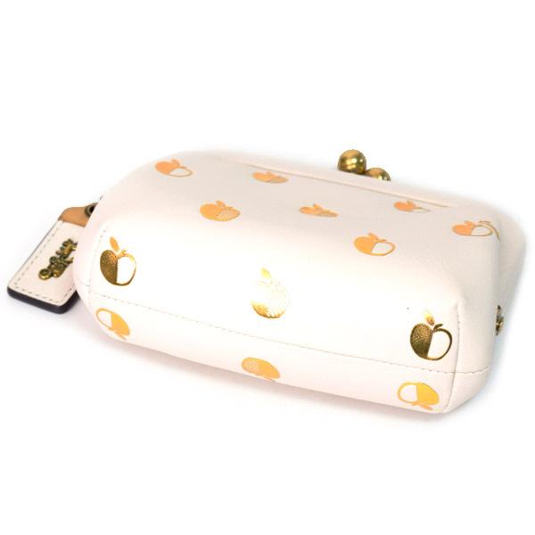 COACH（コーチ） カードケース グラブタンレザー アップル りんご