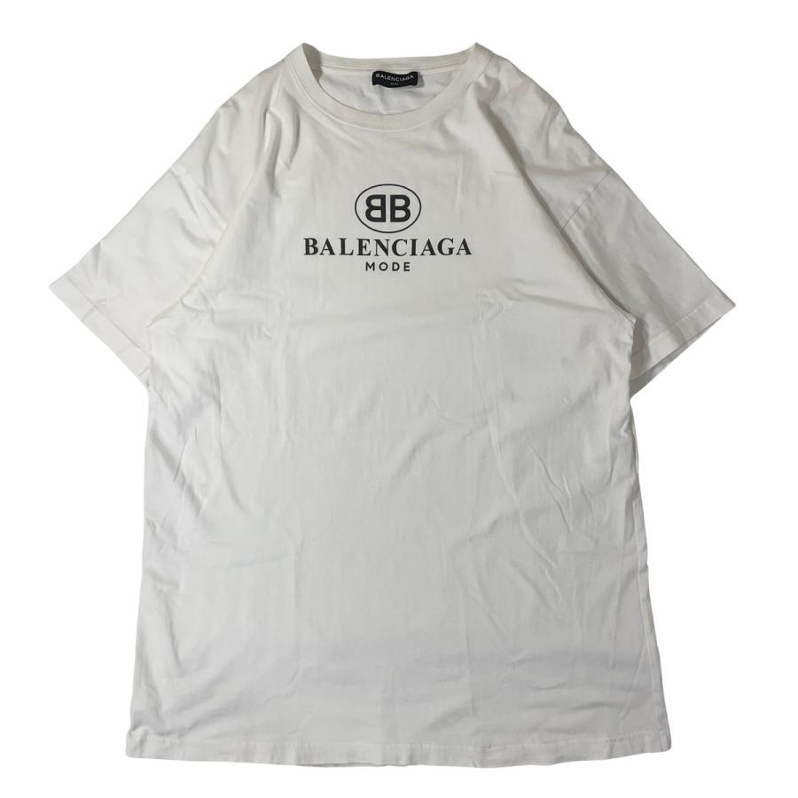 BALENCIAGA（バレンシアガ） BBロゴ Tシャツ ホワイト 国内正規品