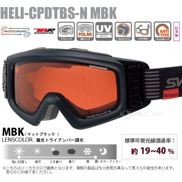 SWANS（スワンズ） スノーゴーグル 眼鏡対応 ダブルレンズ 偏光 調光