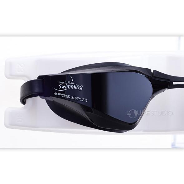 ブラックゴーグル パラスポーツ アイシェード 遮光 ゴーグル