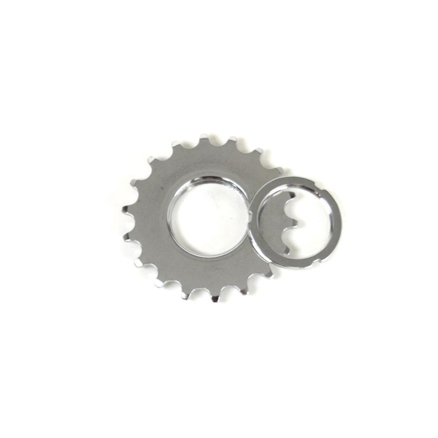 スチールコグ＆ロックリング 17T シルバー ピストコグ シングルコグ
