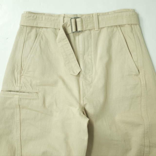 新品 LEMAIRE ルメール 21AW TWISTED PANTS - Off Denim ベルテッド