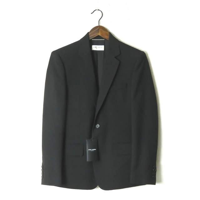 サンローランパリ SAINT LAURENT PARIS ウールサージ2Bジャケット&ノー