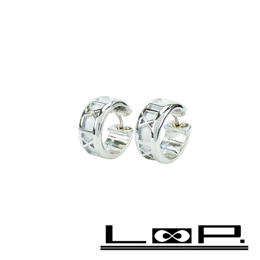 □新同□磨き済□ ティファニー アトラス フープ ピアス アクセサリー