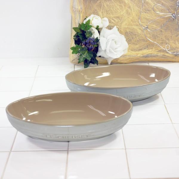 ル・クルーゼ（Le Creuset） オーバル・ボール23cm 2個入 ホワイト