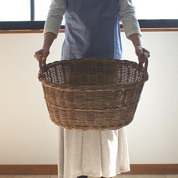 ラタンバスケット 籐かご ランドリー 収納 ナチュラル 北欧 GK782ME