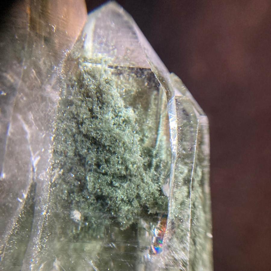 ガネーシュヒマール産 ヒマラヤ水晶 約276g クローライト （緑泥石