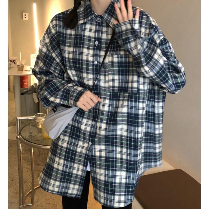 チェックシャツ レディース トップス 長袖 チェック柄シャツ