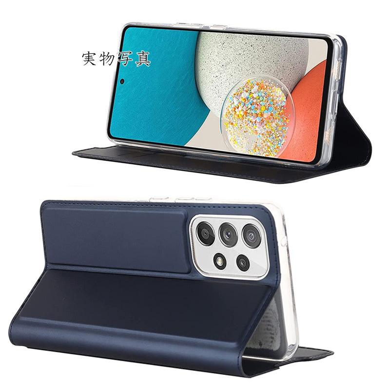 Galaxy A A53 5G ケース 手帳型 スマホケース ベルトなし カード収納