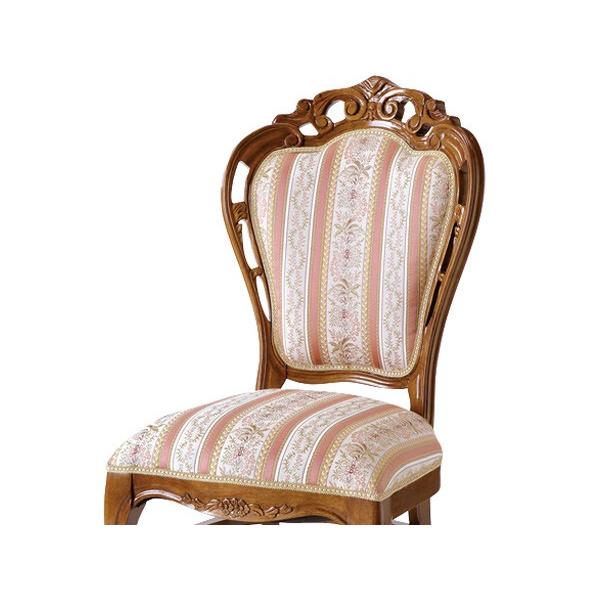 ダイニングチェア 椅子 クラシック調 姫系 Fiore アラベスク模様