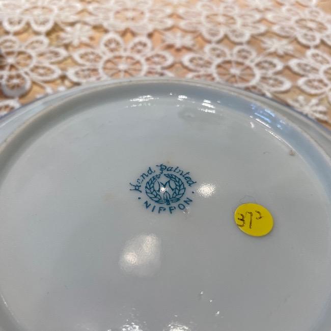 ノリタケ オールドノリタケ 金盛藍線帯華装飾紋蓋付 キャビネッカップ