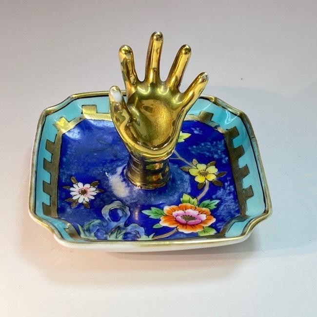 ノリタケ オールドノリタケ ドレッサーセット 6点セット ブルー花紋