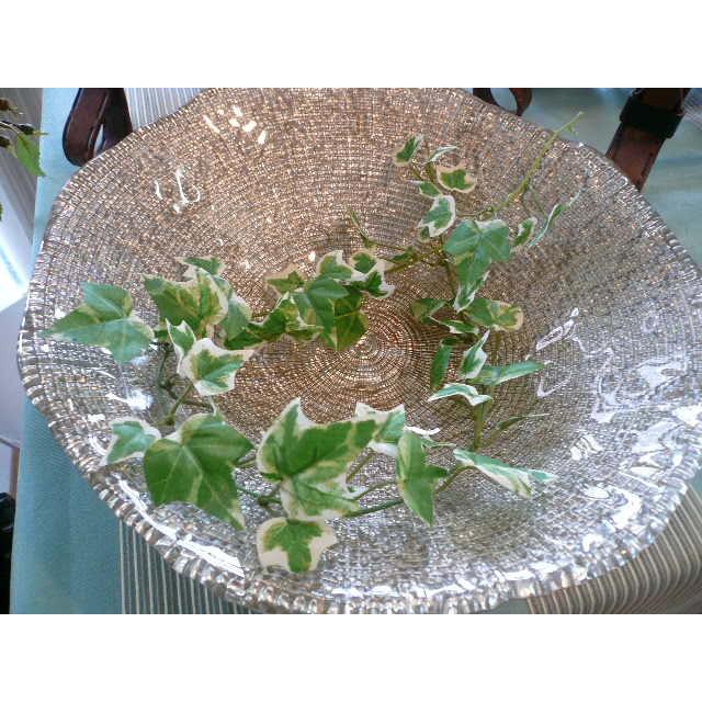 IVV イタリア製 大皿 ガラス皿 Diamante ディアマンテ シャンパン