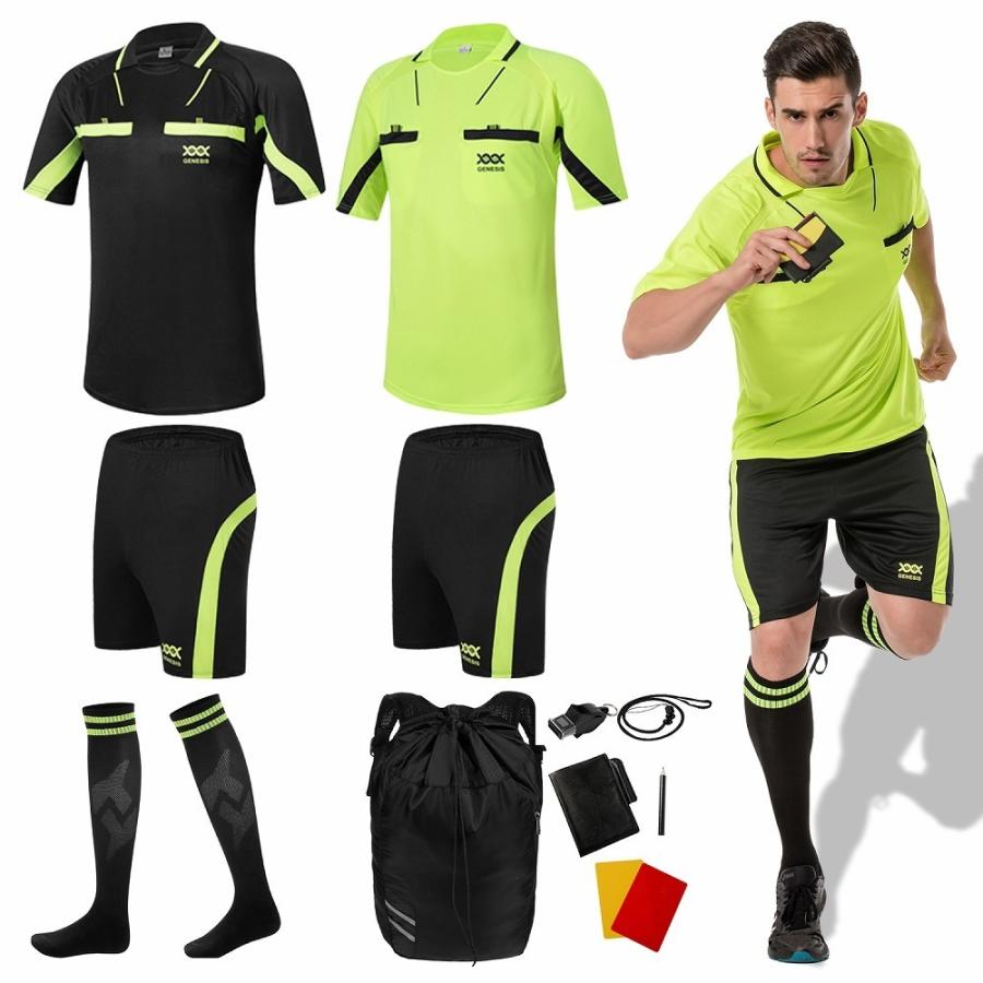 審判服 サッカー メンズ レディース レフェリーウエア 上下セット