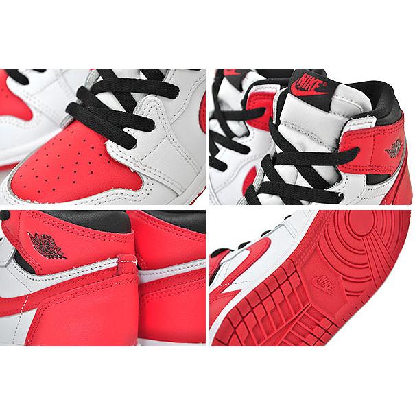 エア ジョーダン 1 NIKE JORDAN HI OG (TD) white/university red
