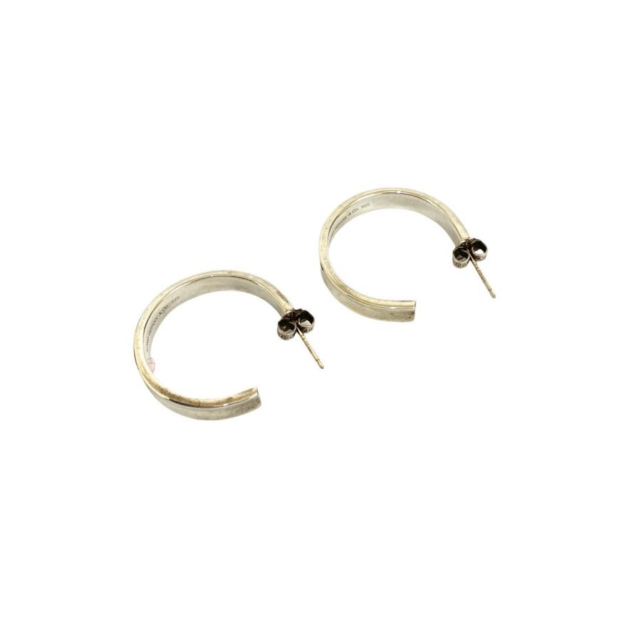 TIFFANY&Co.（ティファニー） 極 美品 希少品 1837 フープ ピアス ロゴ