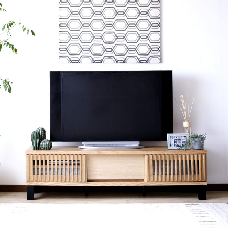 テレビボード ナチュラル ウォールナット 完成品 150 幅 センチ テレビ