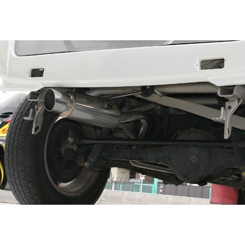 ジムニー マフラー JB23W 1型〜10型 ステンレス 左出し 砲弾型