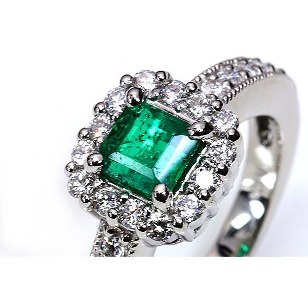コロンビア産 エメラルド 1.カラット リング/指輪 PT900 一生ものの1