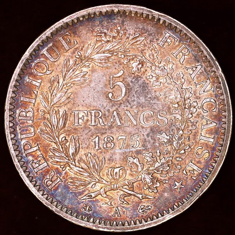 フランス 1875年 5フラン銀貨 : エルズコレクション - 通販 - Yahoo
