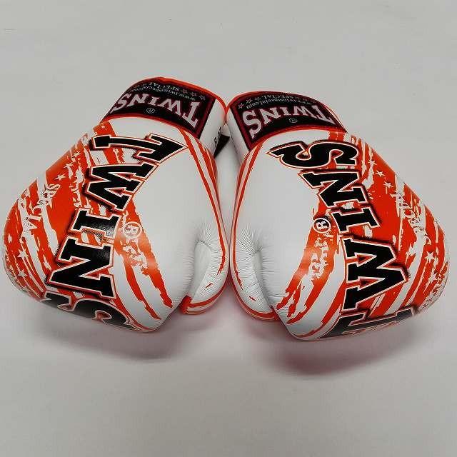 新品 正規 TWINS 本格ボクシンググローブ TWINS白オレンジ/ボクシング