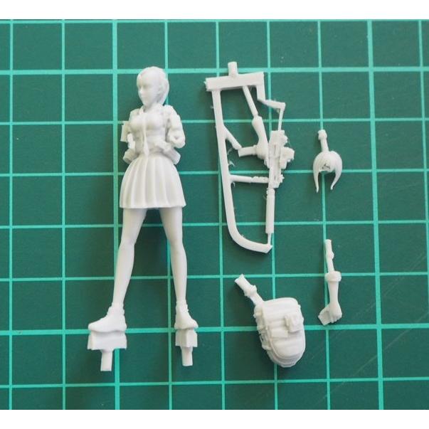 1/35 パワースーツを身に付けた盗賊団の美少女首領 未塗装 レジン製