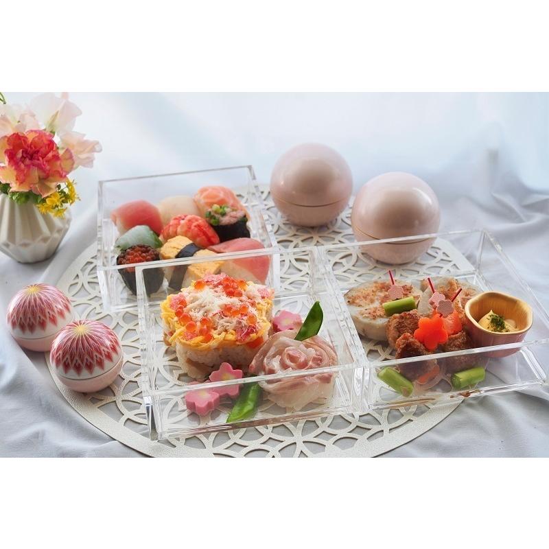 アクリル 重箱 ( Mサイズ ) 3段重 クリア JPD J Product Design 透明