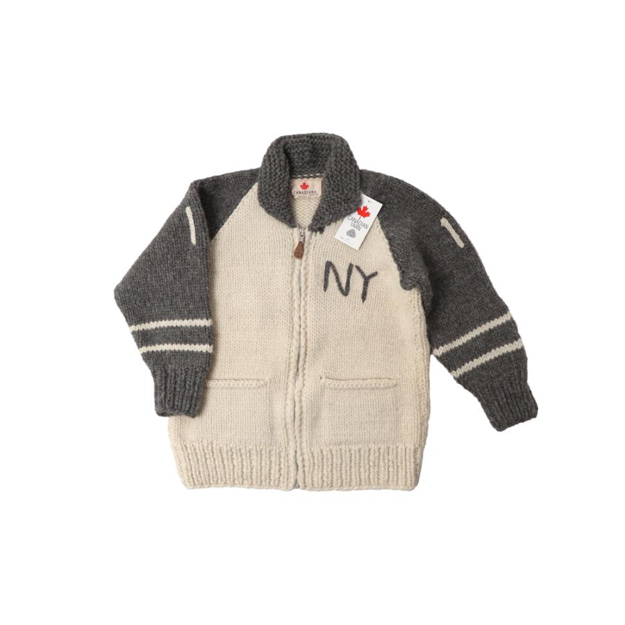 VINTAGE 1990s ビンテージ ジップアップ カウチンセーター ピュア