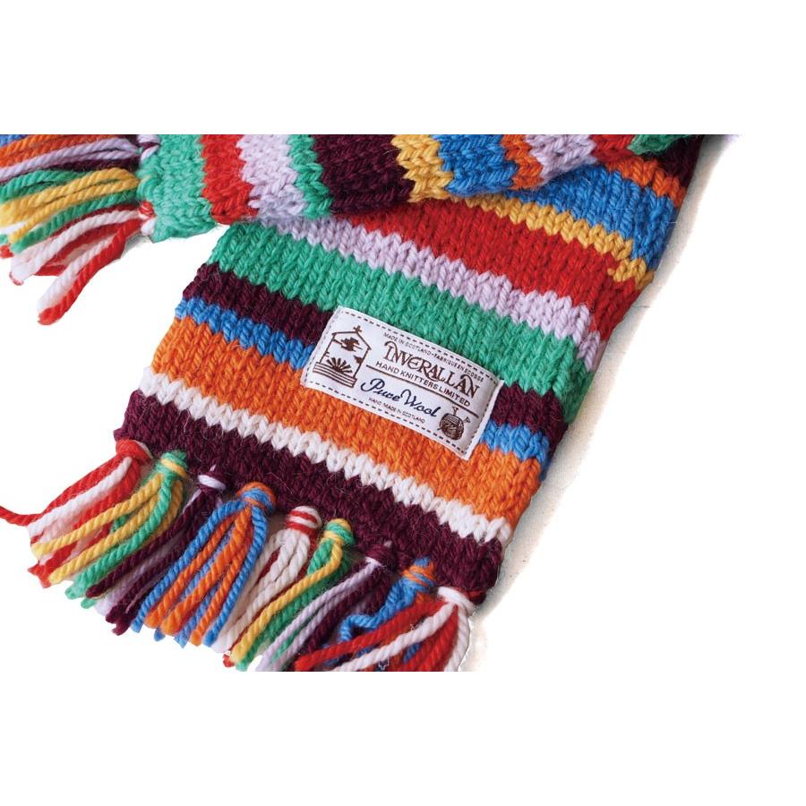 INVERALLAN（インバーアラン） ウール100% ハンドニットマフラー 全2色