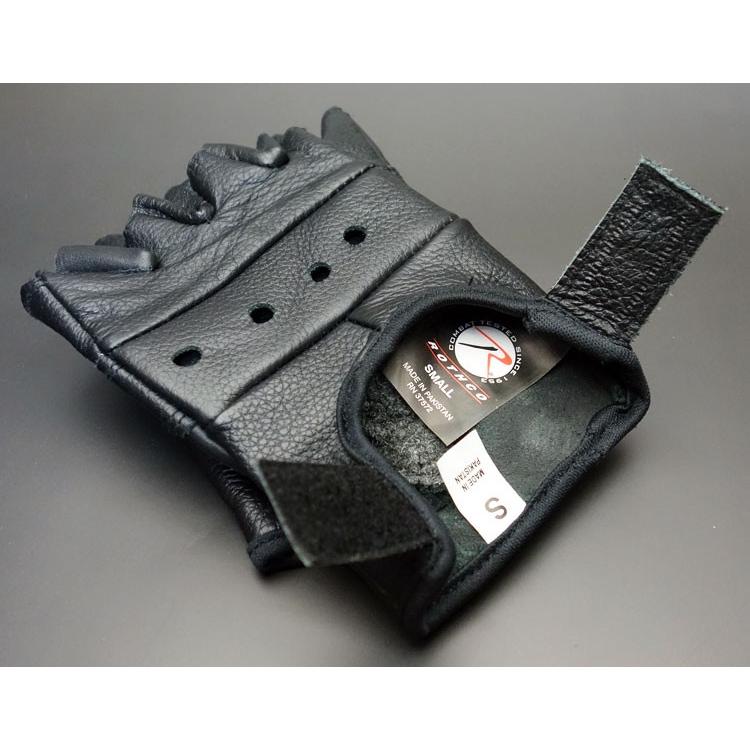 ROTHCO（ロスコ） 手袋 メンズ 指なし レザー ハーフフィンガー