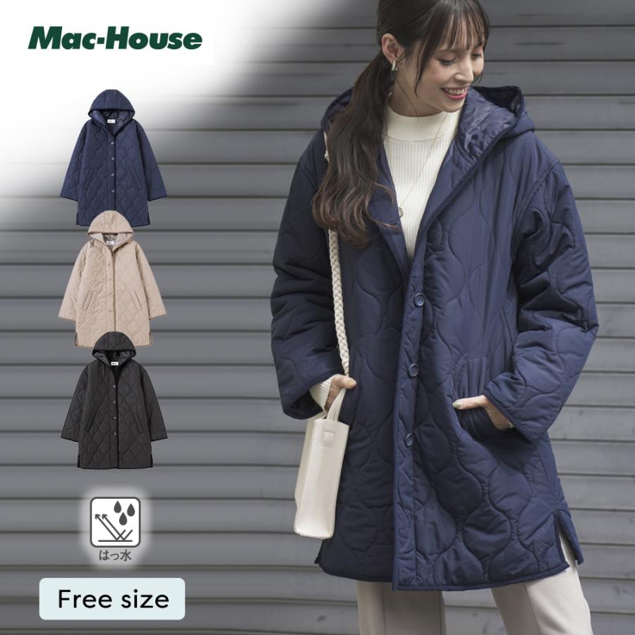 NAVY キルティングコート レディース 軽量 撥水 オールウェザー 全天候