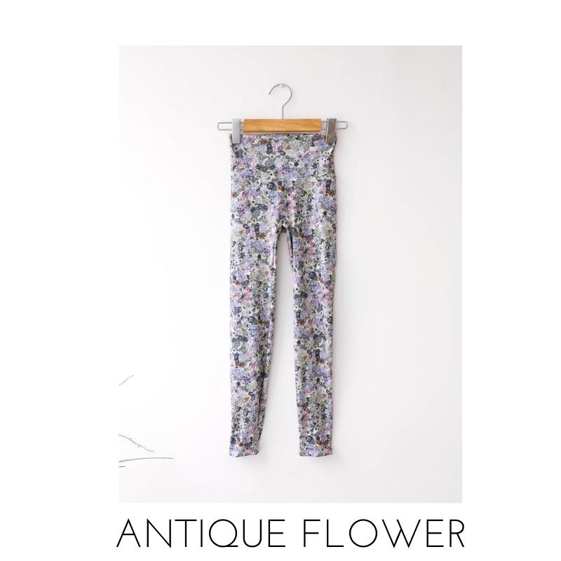 ビンテージフラワーレギンス ヨガウェア ヨガレギンス ヨガパンツ ヨガ