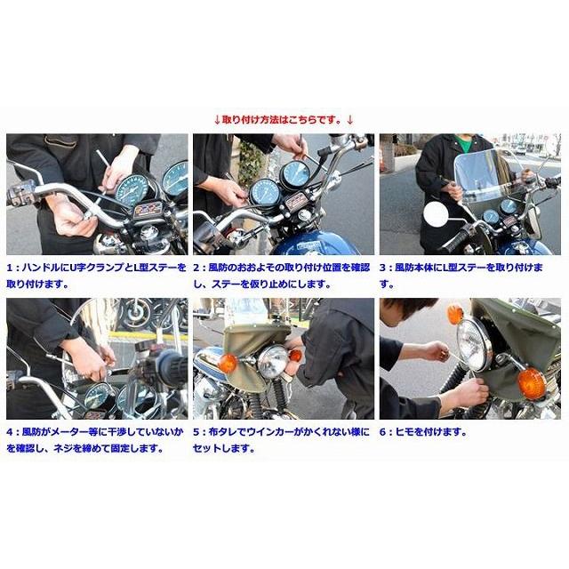 MAD MAX（マッド マックス） Z-FATHER 旭風防 ミニ用 短風防 クリア(緑