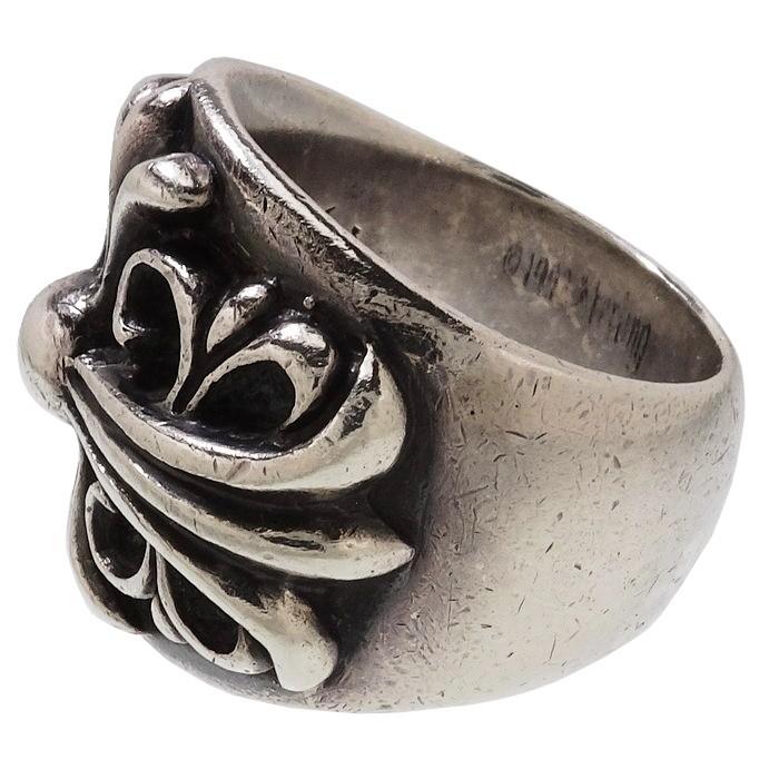 14号CHROME HEARTS/クロムハーツ キーパー リング・指輪 シルバー 21.7