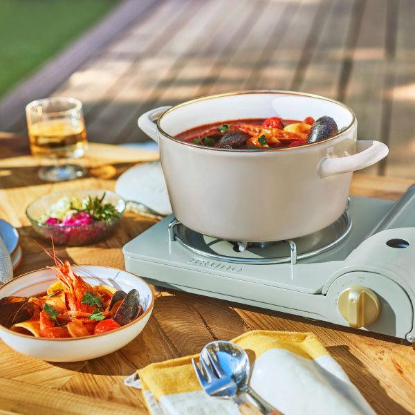 BRUNO（ブルーノ） ホーロー鍋 おしゃれ ih対応 琺瑯鍋 調理道具