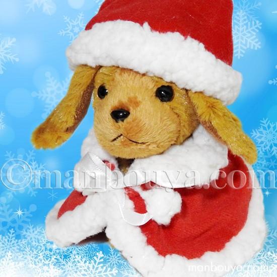 クリスマス ぬいぐるみ 犬 TAKENOKO たけのこ ミニダックスフント 茶