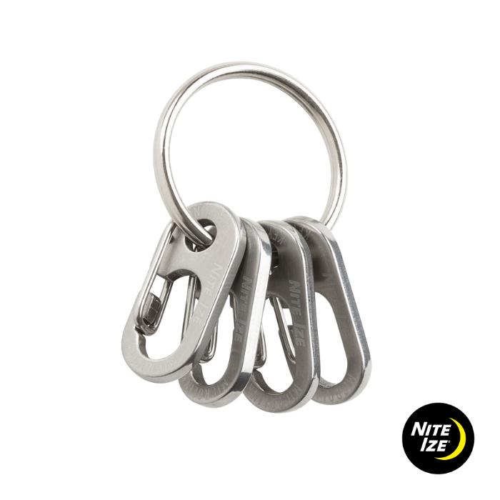 NITE IZE（ナイトアイズ） キーリング マイクロリンク カラビナー