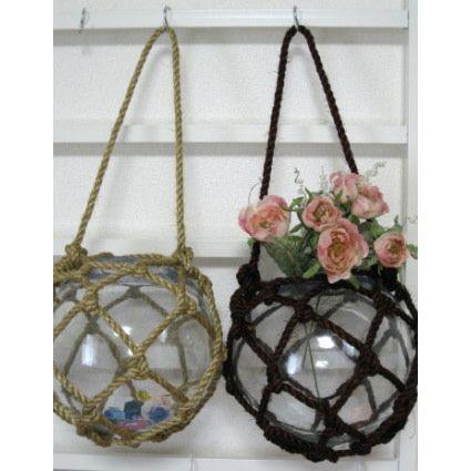 穴あきガラス浮玉NO.05（16cm） ガラス玉 マリンオブジェ : マリン