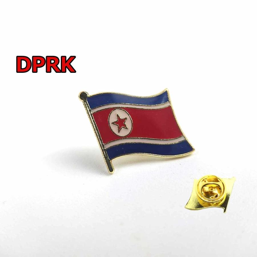北朝鮮国旗 ピンバッジ ピンズ DPRK 朝鮮民主主義人民共和国 Y4位 昔